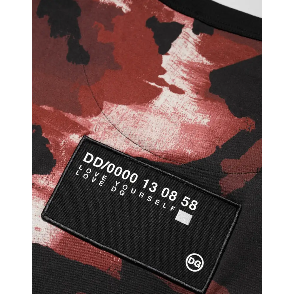 Dolce & Gabbana Multicolor Camouflage Crew Neck T-shirt - T-shirts