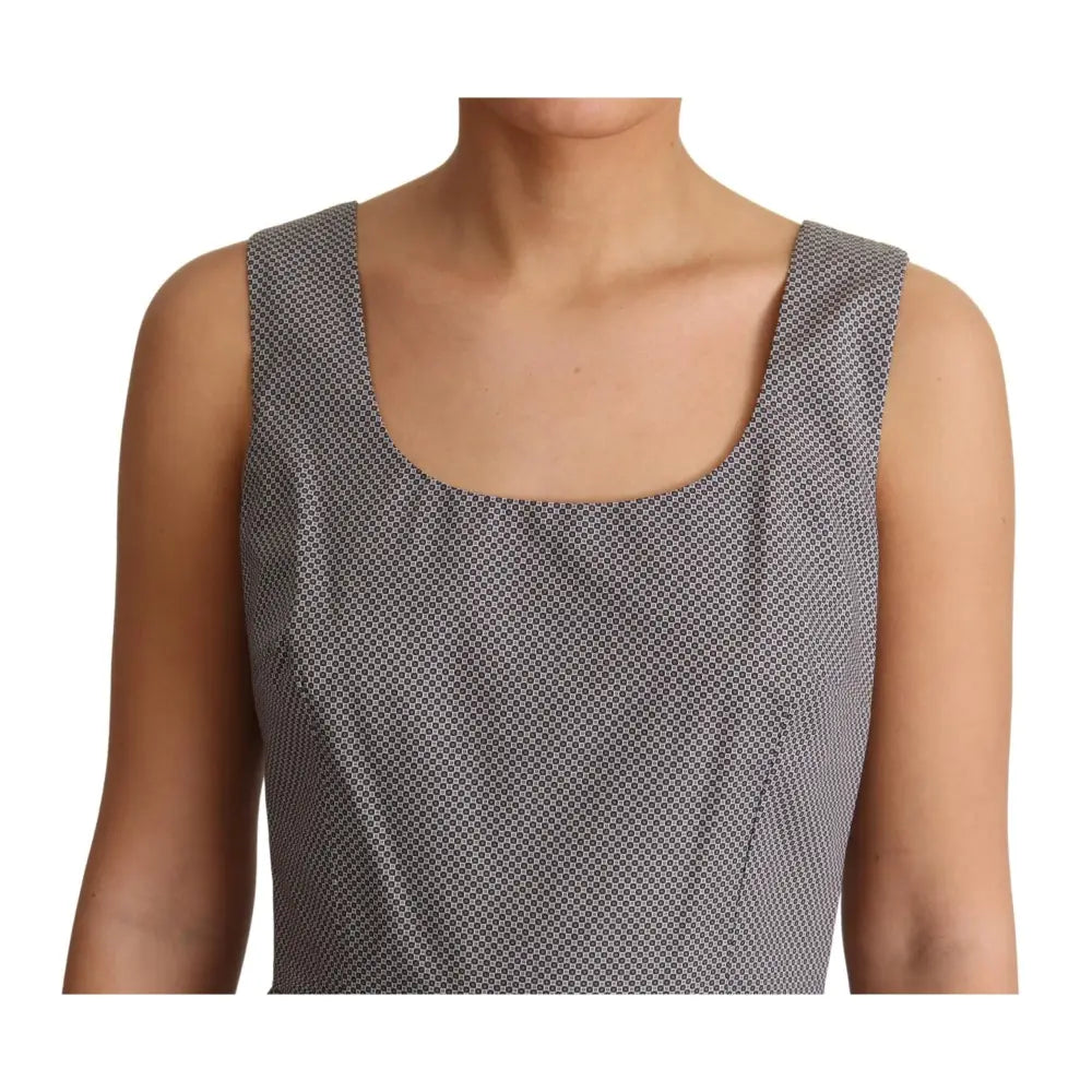 Dolce & Gabbana Sleeveless Geometric A-Line Dress