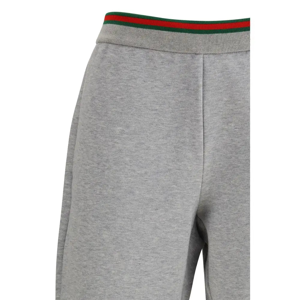 Grå hederede Gucci-sweatpants med røde og grønne striber til enhver garderobe
