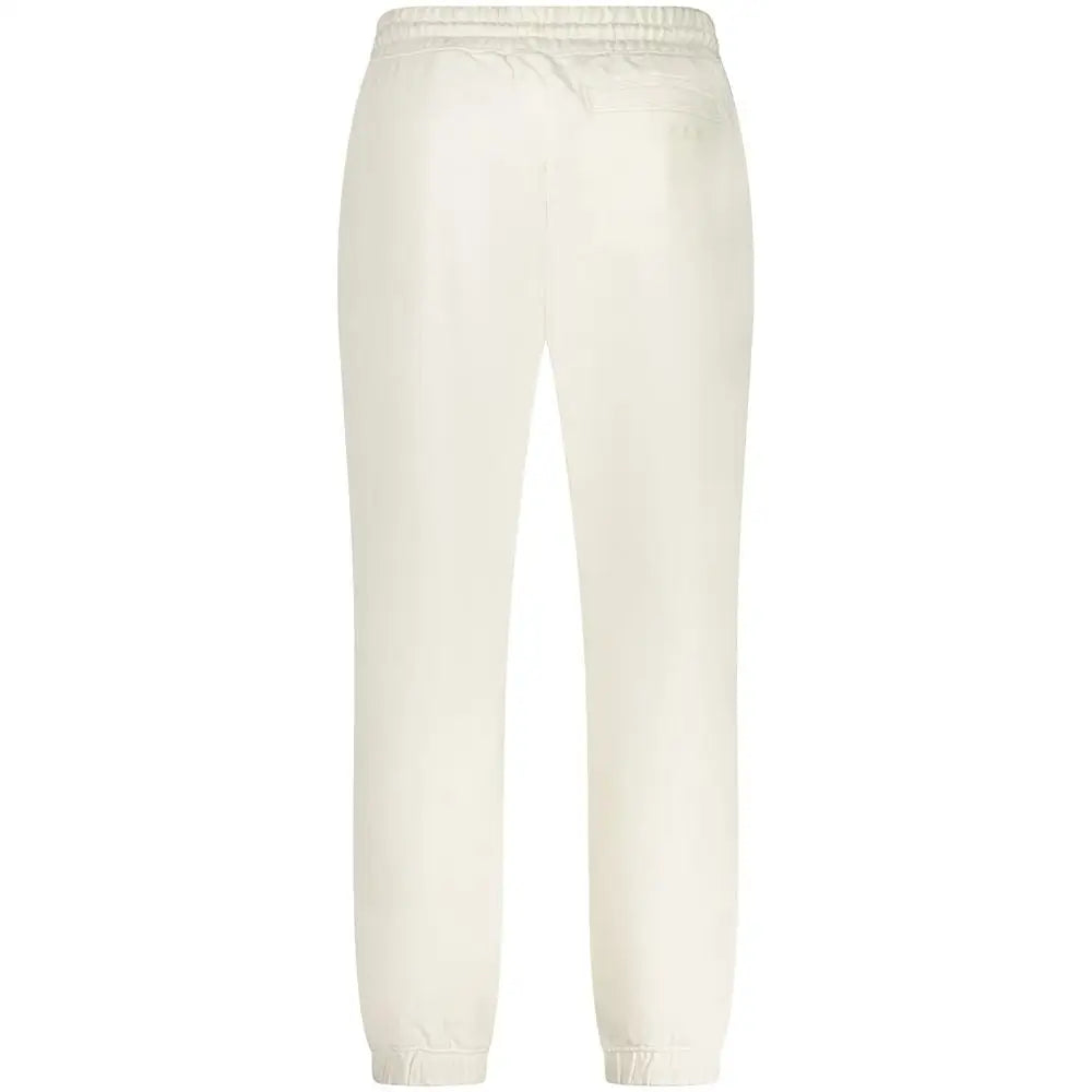 Guess Jeans White Cotton Pant - Bukser