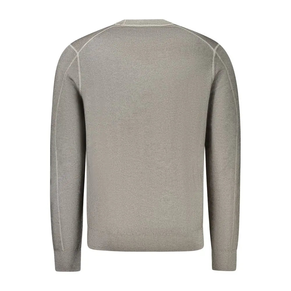 Hugo Boss grå uldsweater, outlet mærkevare, 100% originale brands