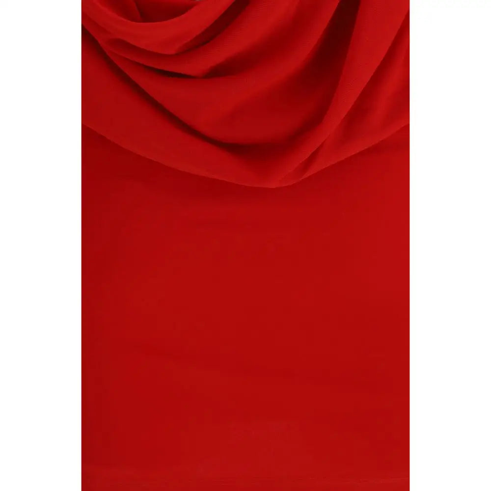 Vibrant rød chiffon-sjal til Jacquemus multicolor viscose kjole