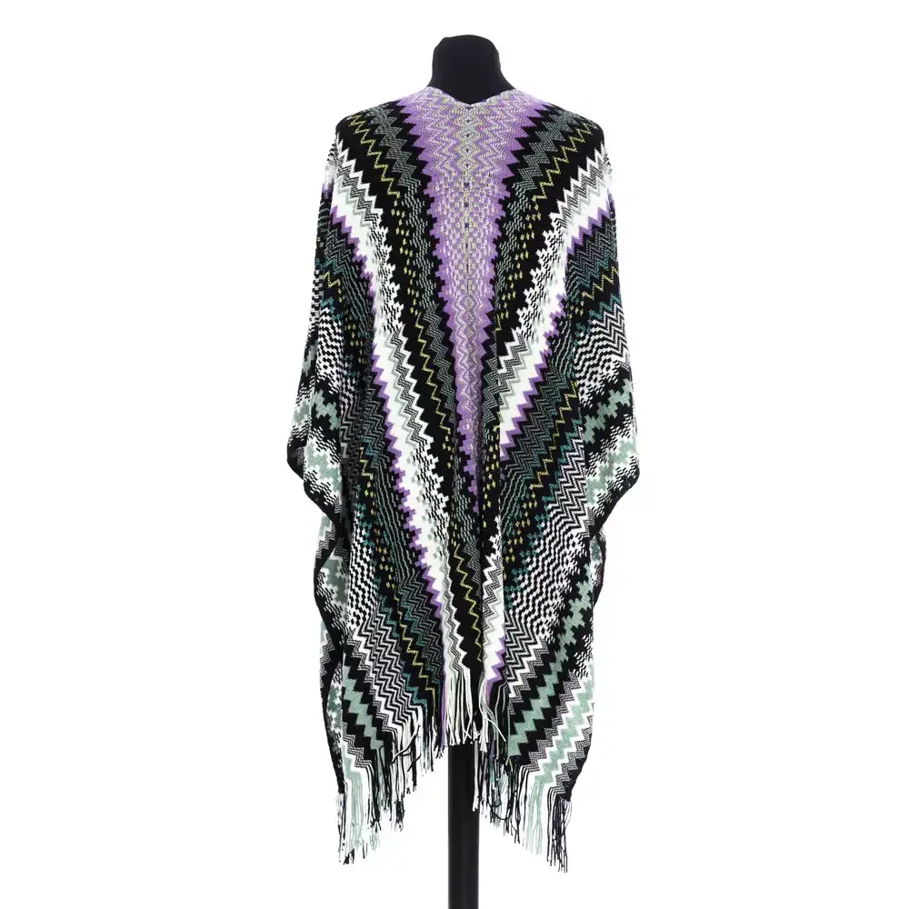 Missoni Chic Geometric Fantasy Fringed Poncho - Unisex