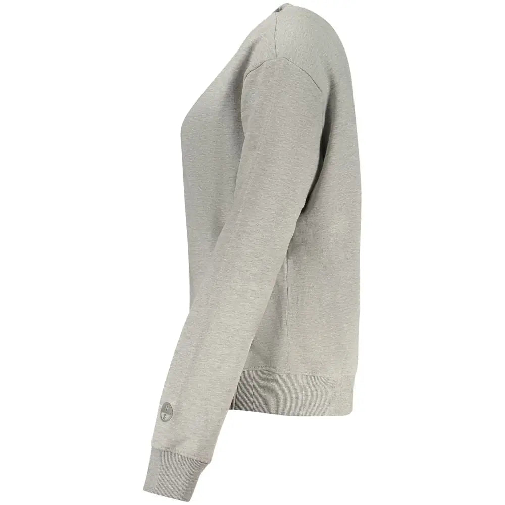 North sails grigio cotton kvinders sweatshirt i blød grå
