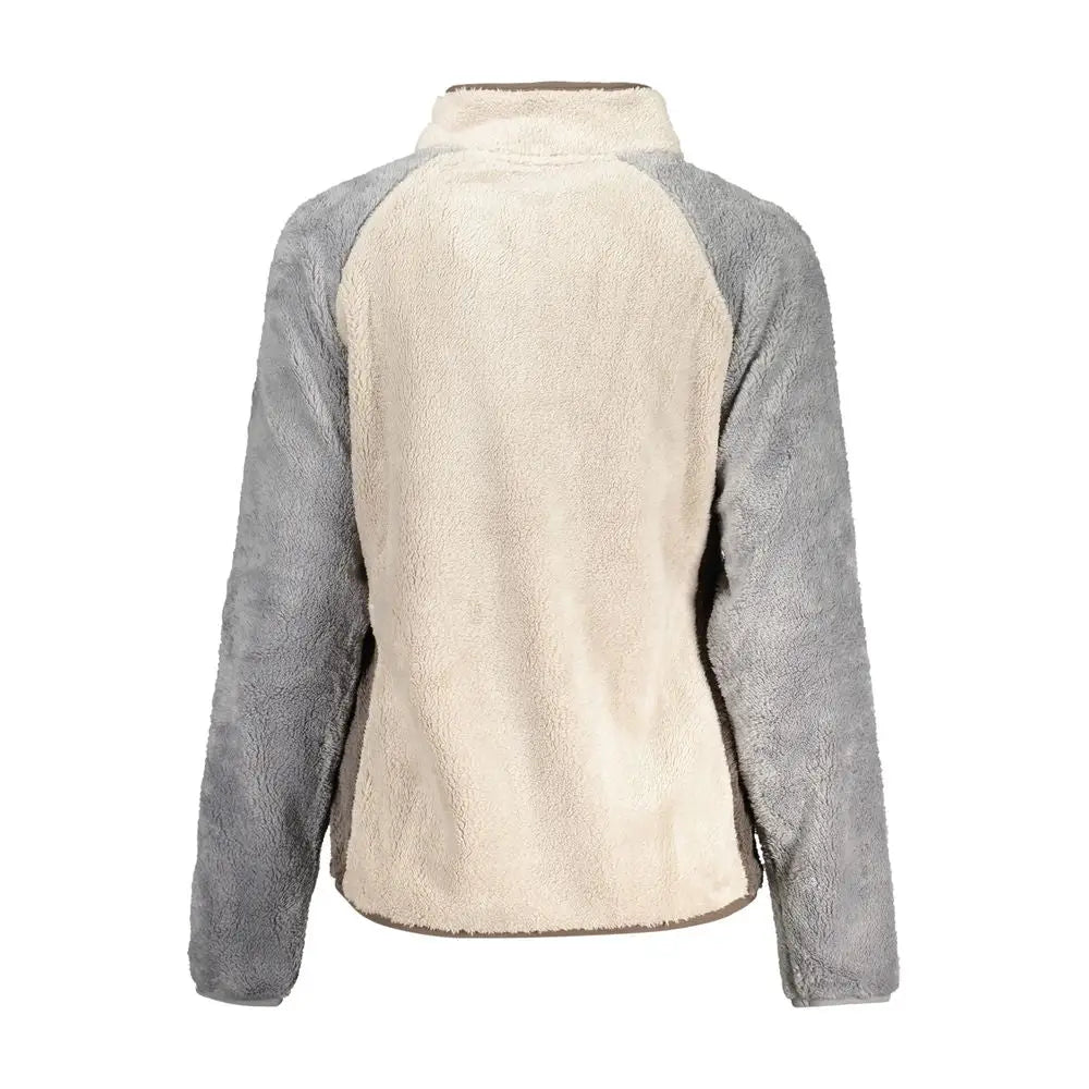 Cozy Norway 1963 beige polyester women sweatshirt, bagrydse rygside