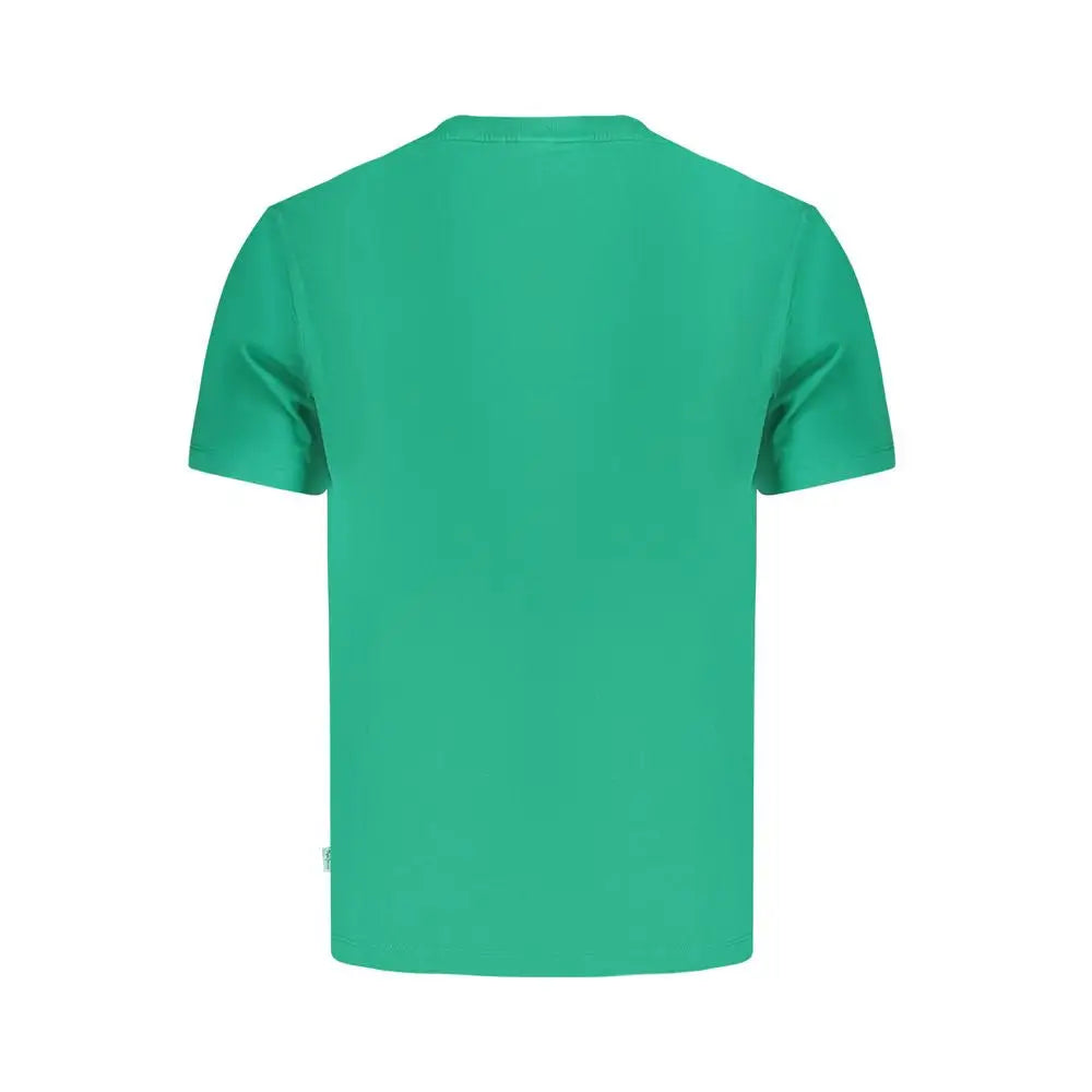 Pepe Jeans grøn bomuldsshirt i massiv teal, outlet mærkevarer 100% originale brands