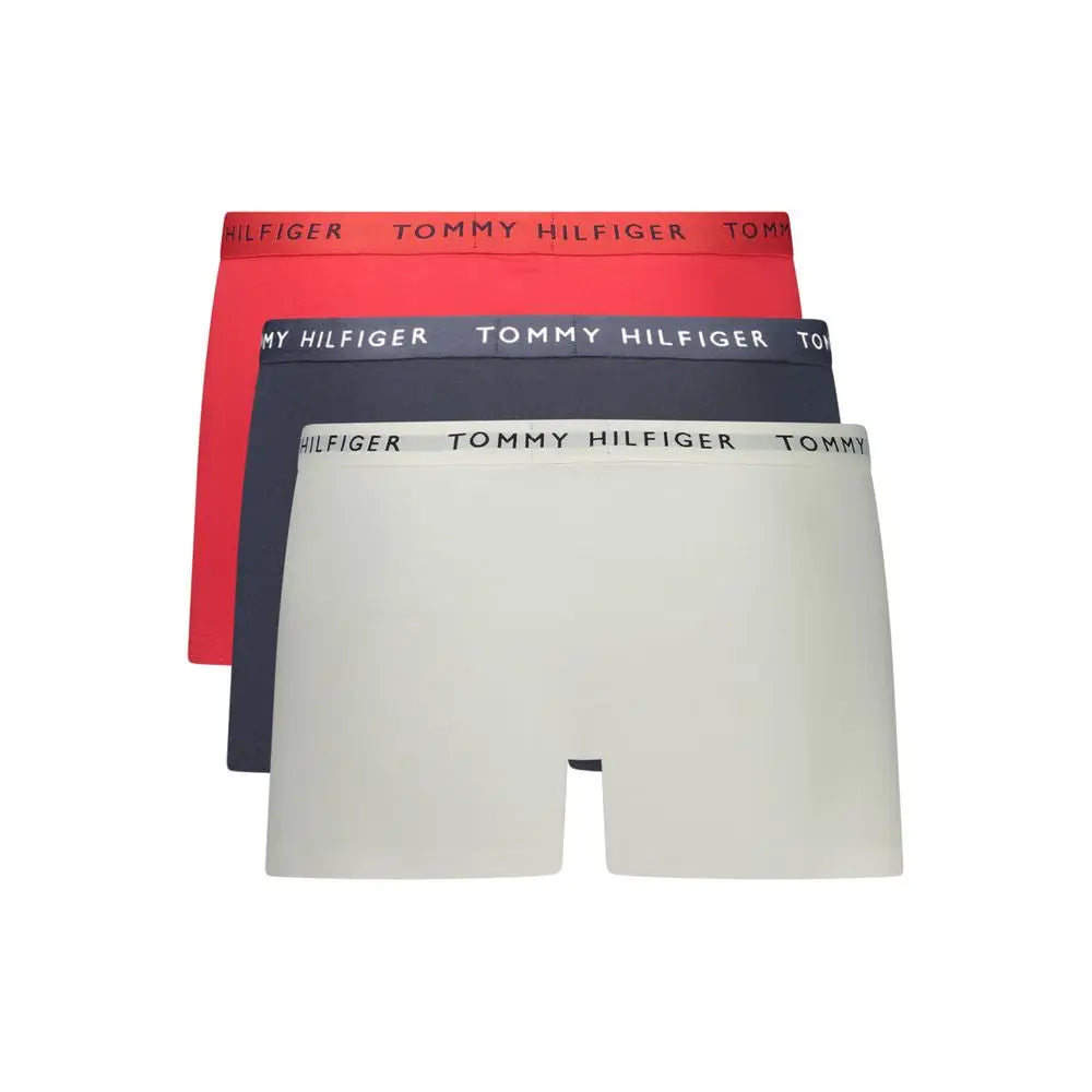 Tommy Hilfiger røde bomuldsboxers i rød, marineblå og off-white