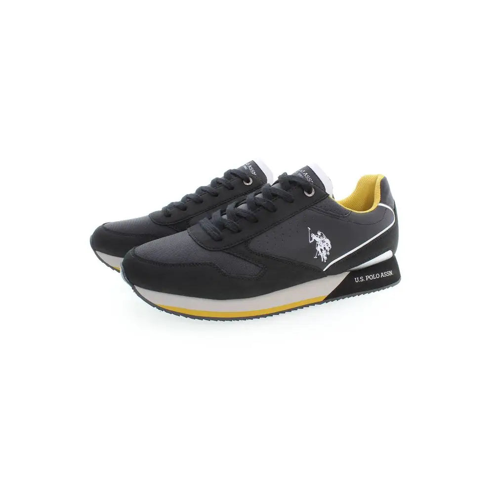 Sorte U.S. Polo Assn. polyester sneakers til mænd i sort