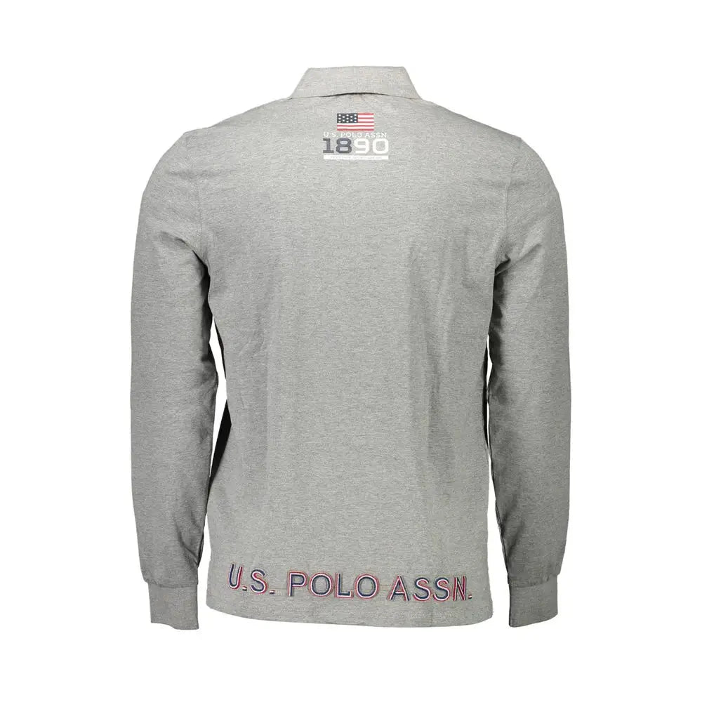 U.S. POLO ASSN. Grigio Cotton Men Polo Shirt - XXL - Polo Shirts