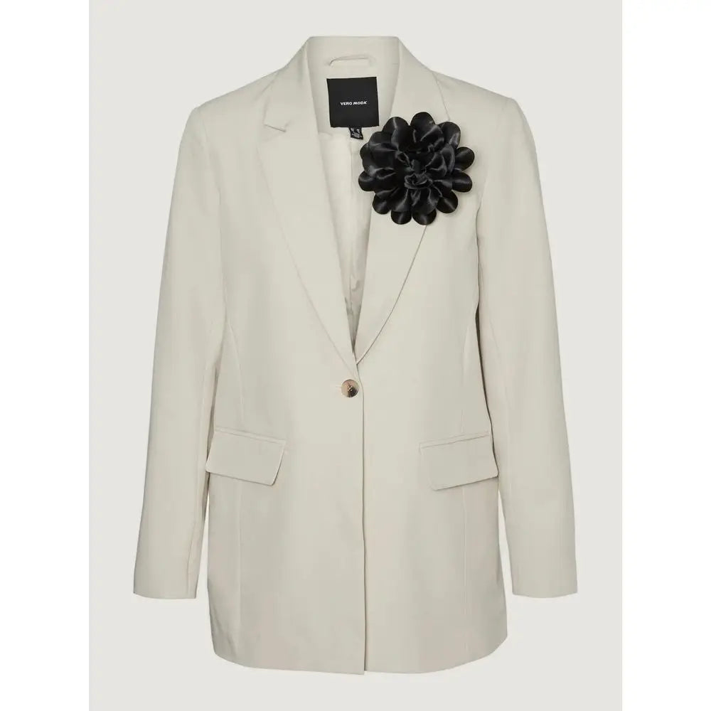 Vero Moda Beige Polyester Blazer - IT36/XXS - Blazer
