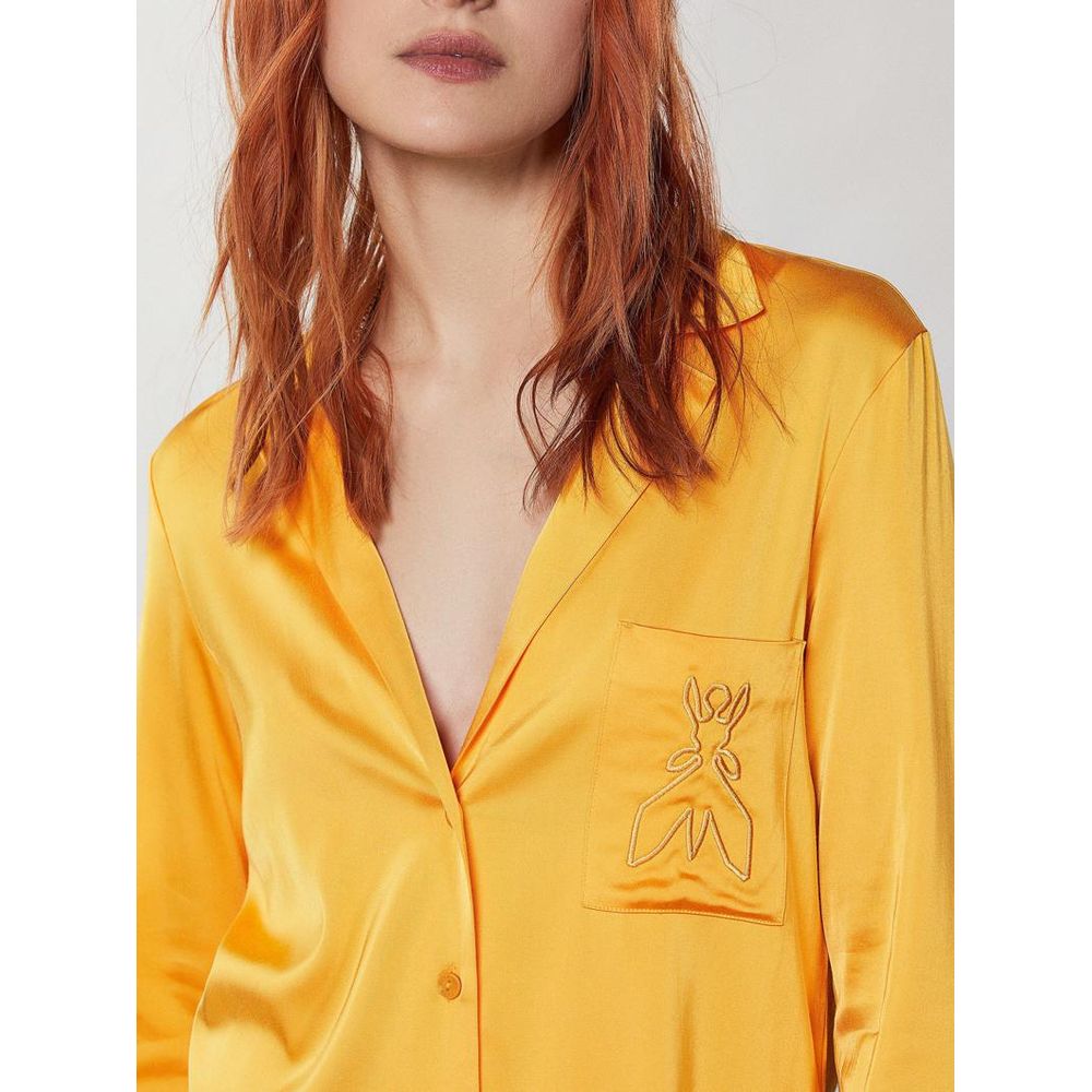 Patrizia Pepe Orange Viscose Blouse