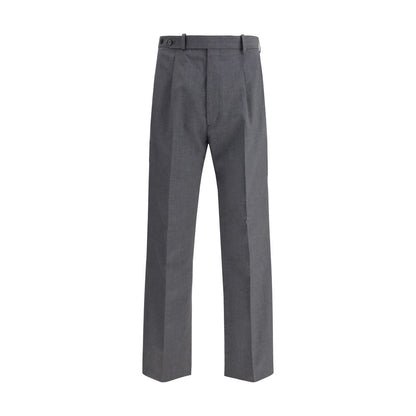 Prada Gray Fleece Wool Dress Pants