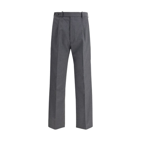 Prada Gray Fleece Wool Dress Pants