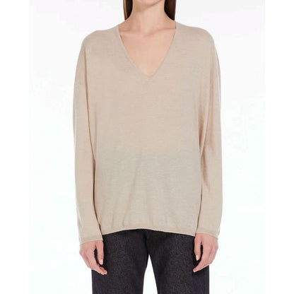 Max Mara oversize cashmere-sweater til kvinder – beige