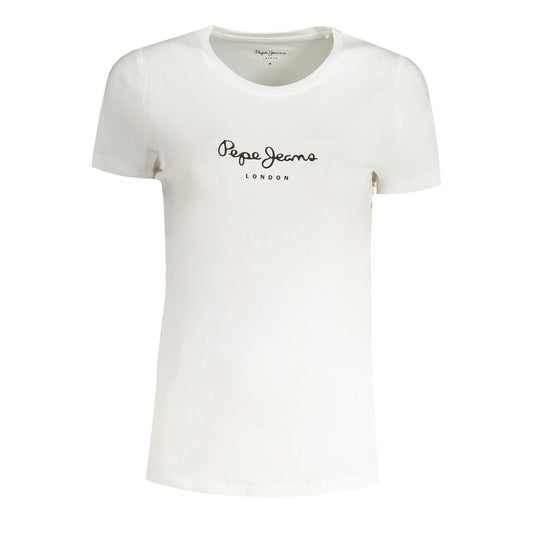 Pepe Jeans Bianco Cotton Women T-Shirt