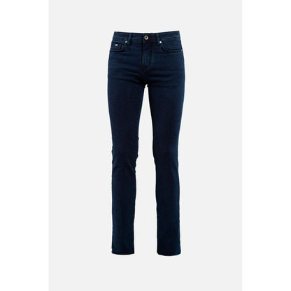 Gas Blue Cotton Slim Fit Jeans