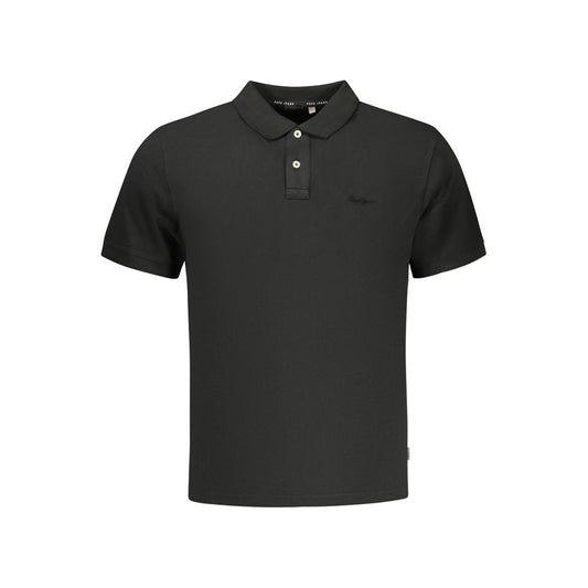 Pepe Jeans Black Cotton Men's Polo Shirt