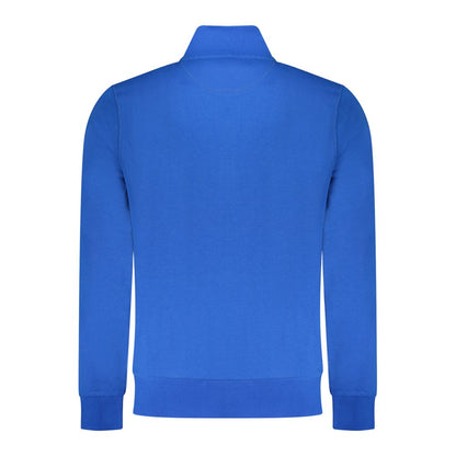 North Sails Blue Cotton Men Sweatshirt
