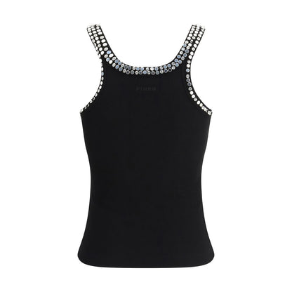 PINKO Black Cotton Top