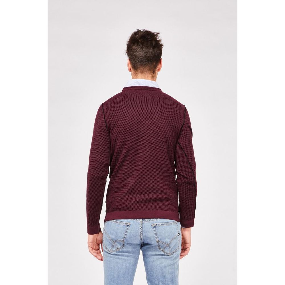 Gas Bordeaux Wool Sweatshirt