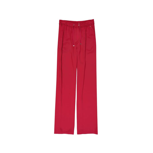 Herno Red Acetate Casual Pants