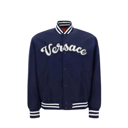 Versace Blue Nylon Bomber