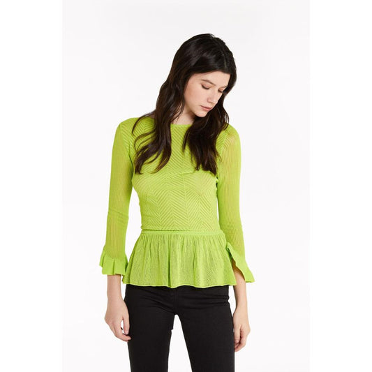 Patrizia Pepe Green Viscose Sweatshirt