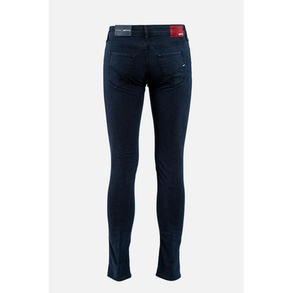 Gas Blue Cotton Slim Fit Jeans