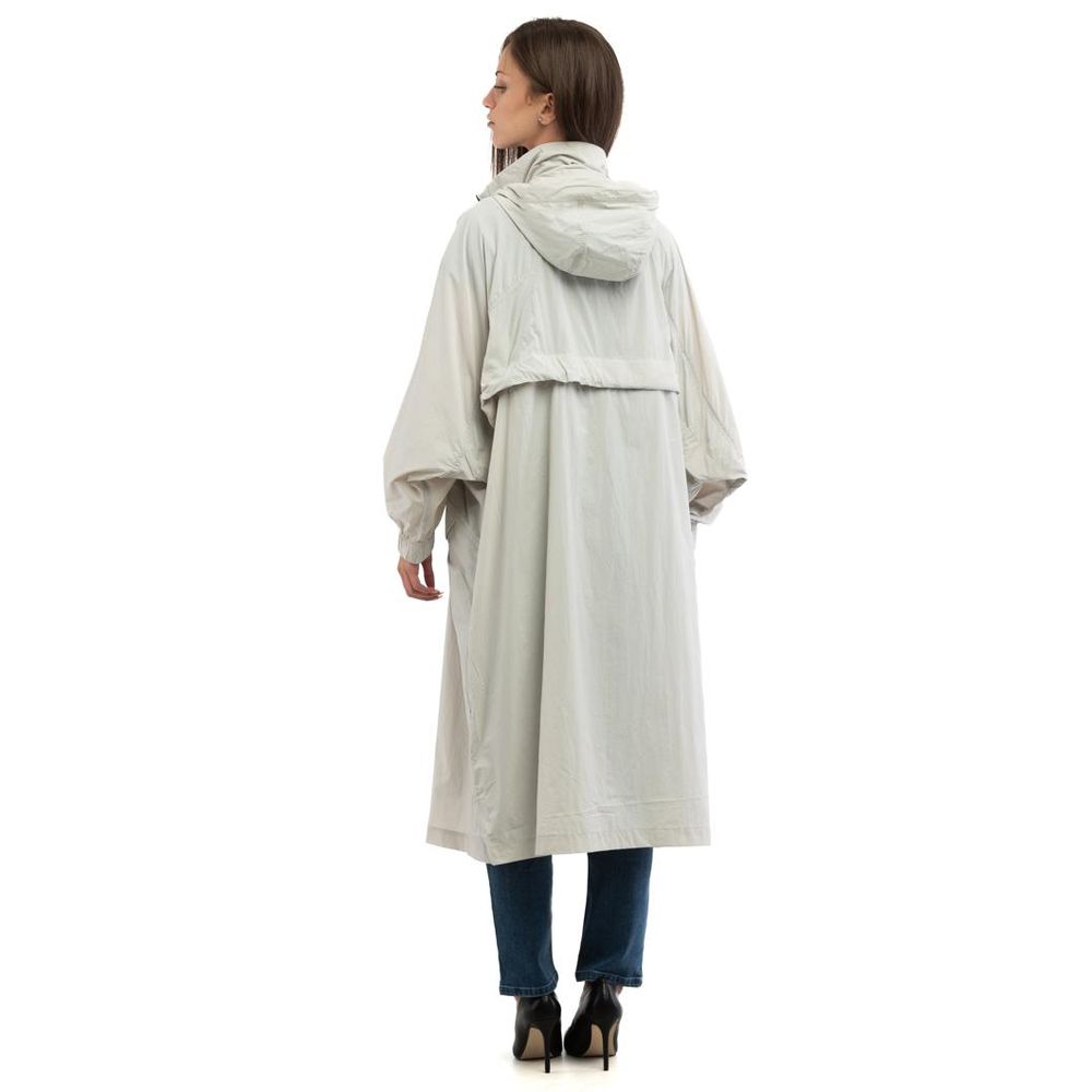 Patrizia Pepe Gray Polyamide Rain Coat