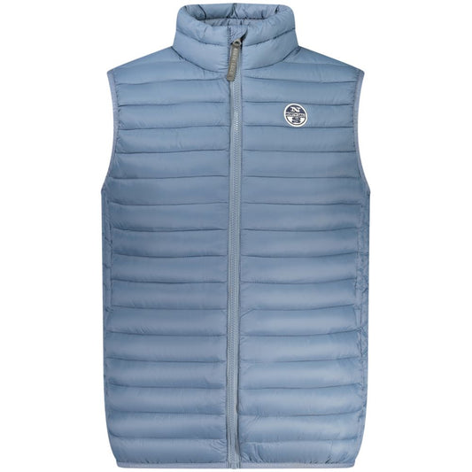North Sails Blue Polyester Sleveless Jacket