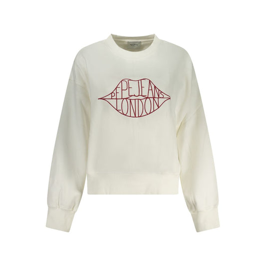 Pepe Jeans Bianco Cotton Womens Sweatshirt