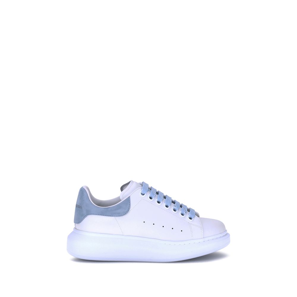 Alexander McQueen Light Blue Calf Leather Bos Taurus Platform Sneakers