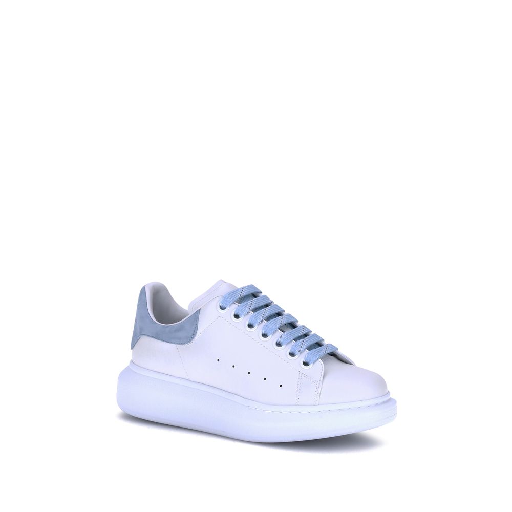 Alexander McQueen Light Blue Calf Leather Bos Taurus Platform Sneakers