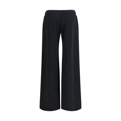 Off-White Black Cotton Casual Pants