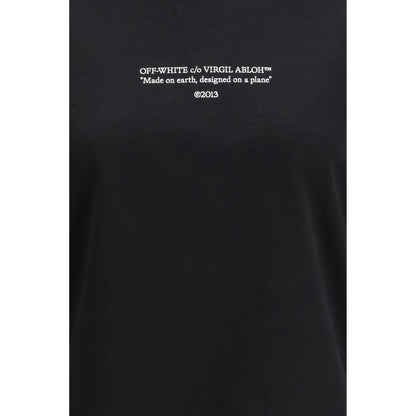 Off-White Black Cotton T-Shirt