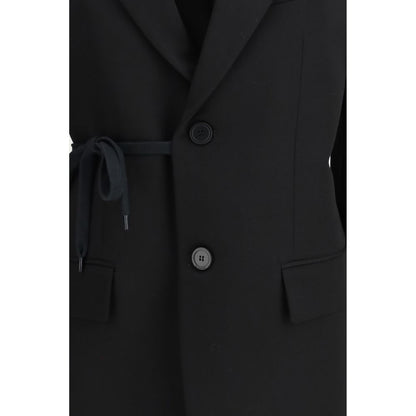 Balenciaga Black Wool Jackets And Coat