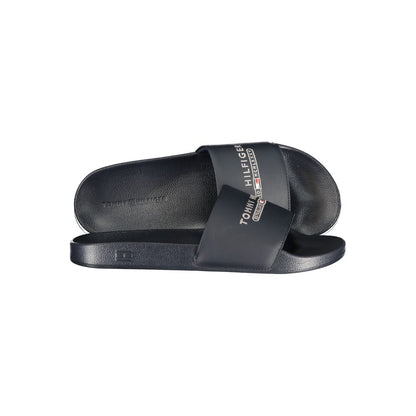 Tommy Hilfiger Blue Polyurethane Men Slipper