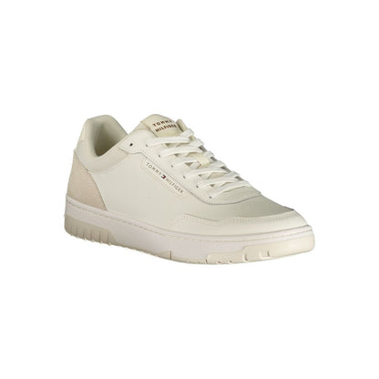 Tommy Hilfiger Bianco Polyurethane Men Sneaker