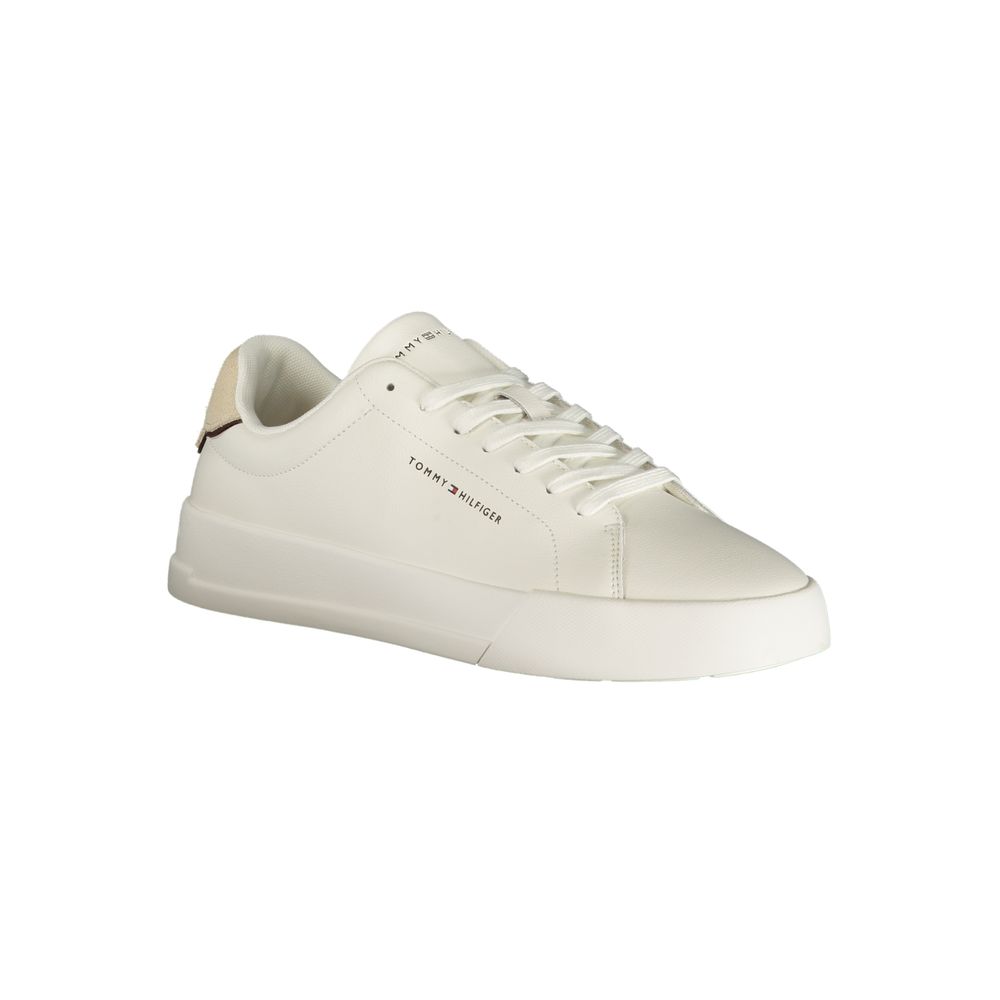 Tommy Hilfiger Bianco Polyurethane Men Sneaker
