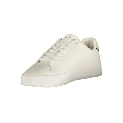 Tommy Hilfiger Bianco Polyurethane Men Sneaker
