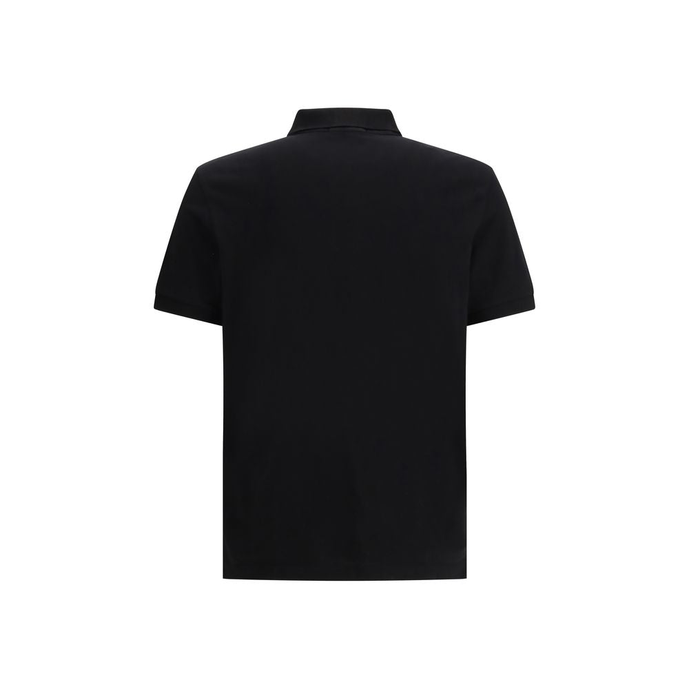 Stone Island Black Cotton Polo Shirt