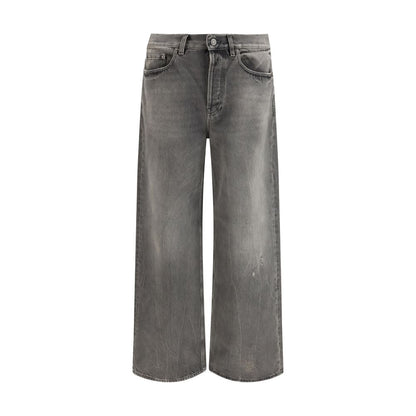 Golden Goose Gray Cotton Relaxed Fit Jeans