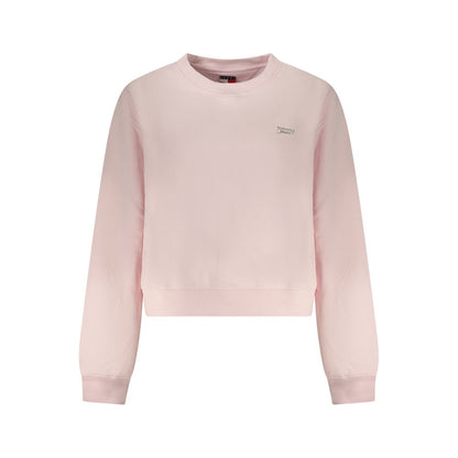 Tommy Hilfiger Pink Cotton Women Sweatshirt