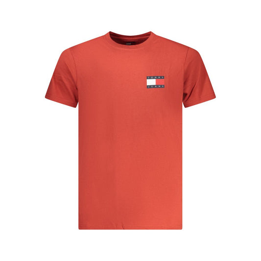 Tommy Hilfiger Rosso Cotton Men T-Shirt