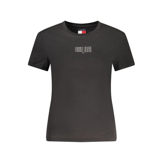 Tommy Hilfiger Black Cotton Women T-Shirt