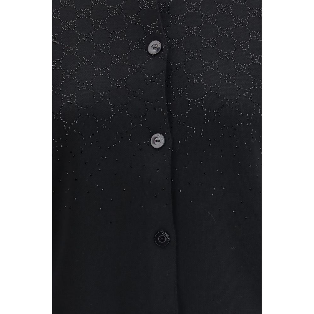 Gucci Black Wool Cardigan
