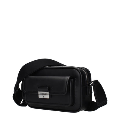Michael Kors Black Leather Crossbody Bag