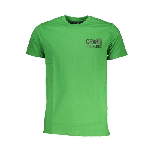Cavalli Class Verde Cotton Men T-Shirt