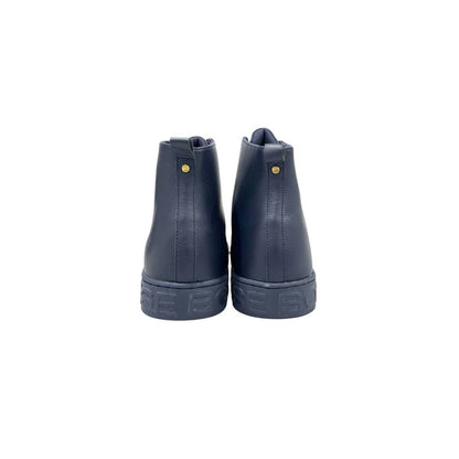 Borbonese Blue Genuine Leather Men Sneaker