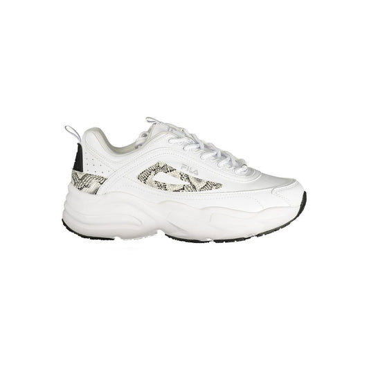 Fila White Polyester Athletic Sneakers